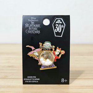 Loungefly Disney NBC 30th Anniversary Lock, Shock, Barrel Snow Globe Enamel Pin